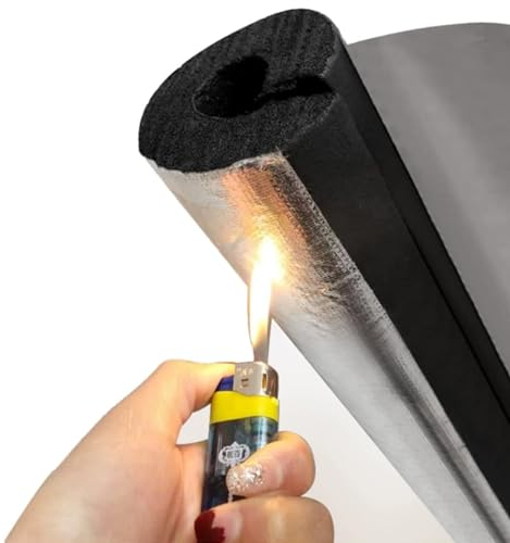 Rohrisolierung,Schaumstoff-Rohrisolierung,Frostschutz Isolierrohr Für Den Außenbereich, ID 16-114mm,Dicke 10mm/15mm/20mm/30mm,Länge 95cm,für Heizung und Isolierung im Innen- und Außenbereich ( Größe :