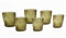 BRANDANI 51076 conf 6pz bicchiere plisse ambra