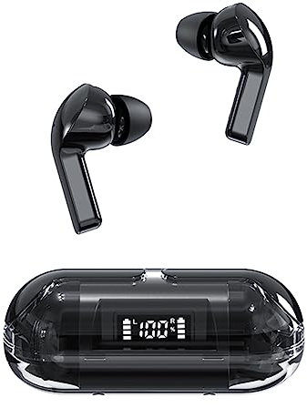Cymwer Drahtlose Kopfhörer Space Capsule Transparente Freisprech-Ohrhörer In-Ear-Headset Spielsport-Kopfhörer Bluetooth-kompatibel 5.3