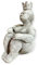 OriginalPaul Sitzende Prinzessin mit großer Krone als robuste Steinfigur. Frostsicher. Massiv. 28cm Höhe und ca. 6,25kg Gewicht. Skulptur