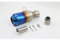 Tuning Auspuff 51 MM Universal Motorrad Auspuffrohr Schalldämpfer Motorrad ATV Edelstahl Auspuffrohr Modifizierte Armaturen Motorrad Volles Auspuffsystem (Color : A BLUE)