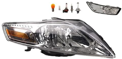 Johns, Scheinwerfer Halogen Front passend für Ford Mondeo 07 03/2007-11/10 H7 H1 Rechts + Nebelscheinwerfer + Leuchtmittel