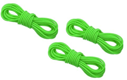 PATIKIL Corda ad Rnello D per Tiro con Arco 10 Piedi, 3pz Ring di Rilascio Corda Arco Cocca Ring Incocco Fibbia per Corda dell'Arco Composta, Verde Acceso