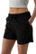 ROSS CAMP Kurze Hose Damen – Shorts Damen Sommer, Schwarze Kurze Sporthose Laufshorts, Trainingshose Women Hosen Kurz Laufhose (Schwarz, L)