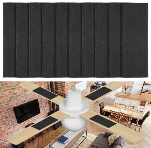 10Pack Ceiling Fan Filter Carbon Universal Ceiling Fan Blade Filters Square