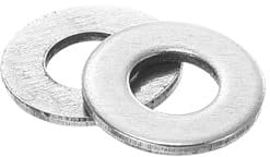 sourcing map 100Pcs M2.5 Flat Washer, 316 Stainless Steel 2.7mm ID x 6mm OD x 0.5mm Thick for Bolt Screw, Factories Repair, Kitchens, Shops, and Outdoor Construction, Silver