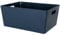 6X Ordnungsbox - 15 cm hoch - Navy - 35x26x15cm - 11,5 Liter - DINA4 - Ordnungskorb - Schubladenorganizer Schublade - Organizerbox Ordnungssystem Kunststoff Aufbewahrung Bad Korb Schrank Schreibtisch