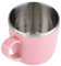 Coffee Cup, 220 Ml Colorful Wheat Straw Stainless Steel Liner Coffee Cup Practical Leakproof Easy to Wash Travel Mug for Home Office (Pink)