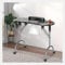 Faltbarer Nagelschreibtisch Professionell mit eingebautem Staubsammler & USB-Stecker LED-Lampe, tragbarer Maniküre-Nageltisch auf Rädern für Spa Salon Workstation
