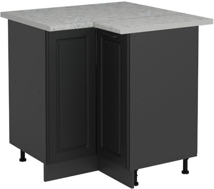 Vicco Armario de Esquina R-Line, Antracita casa de Campo, 75.6 cm ET Mármol