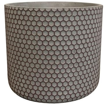 Indoor-Helden Blumentopf Bernt Ø 19 cm, handgefertigter Übertopf Shiny Black Übertöpfe für Zimmerpflanzen, Pflanzentopf, Keramik-Pflanzgefäß