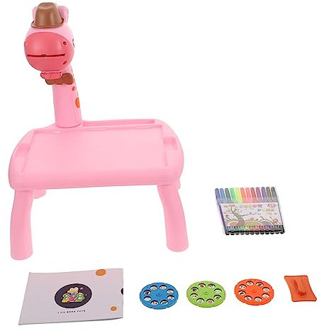 Toyvian 2 Stk Projektion Zeichenbrett Praktischer Lerntisch Schöner Malprojektor Leuchtender Zeichentisch Für Intellekt Leuchtende Maltafel Plastik Rosa