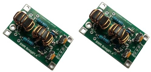 Giwnhvx Lot de 2 kits SWR Bridge 1.4 Composants électroniques HF SWR Réflexion BrüCke pour réseau HF Prêt à l'emploi