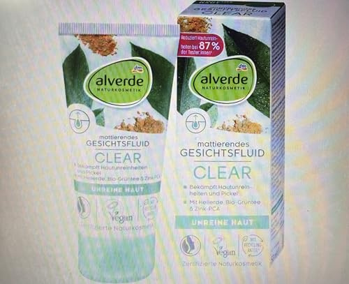 alverde NATURKOSMETIK Gesichtsfluid Clear, 50 ml