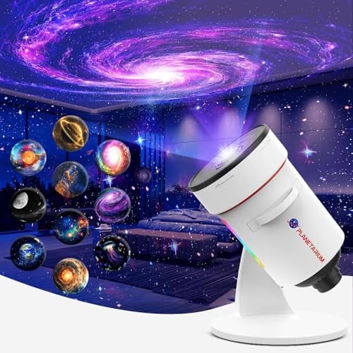 13 in 1 Galaxy Star Planetarium Projector Night Light | Planetarium Space Projector,Sky Projection Lamp for Camping，Car，Ceiling，Wall Decor