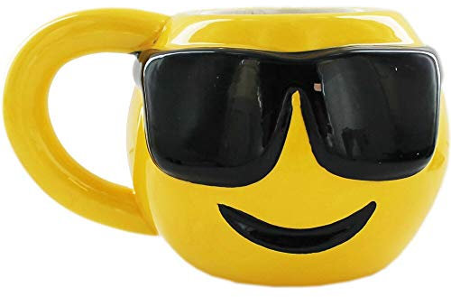 Emoji Cool Sunglasses Face Mug