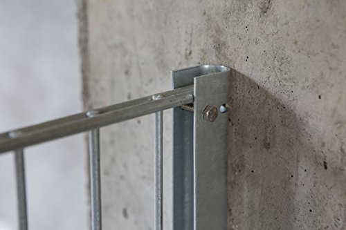 Wandanschluss Zaunanschluss Leiste H=840 Feuerverzinkt Eckverbinder Zaun Garagen-Anschluss Zaun-pfosten