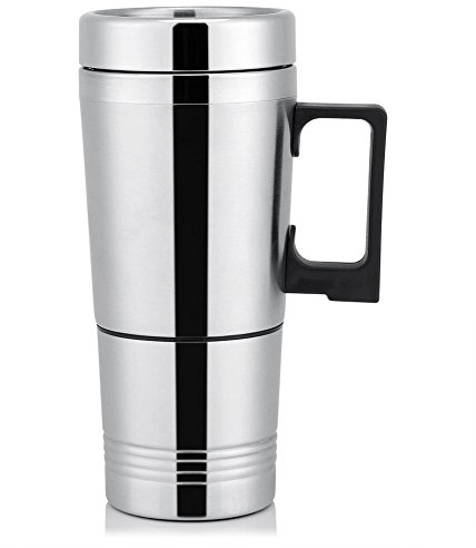 Eboxer 12 V / 24 V 300 ml Auto Elektronische Kaffee Tee Wasser Becher Fahrzeug Heizung Trinkbecher Flasche für Außer Leben,Auto,Tee/Kaffee Machen usw.(24V)
