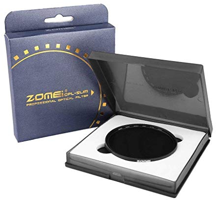Zomei AGC Optisches Glas PRO CPL Polarisationsfilter, ultradünn, 58 mm