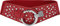 BlackButterfly Weit Elastisch Dehnbar Metall Beschlagen Diamante Haken Schnalle Gürtel (Rot, XXL)