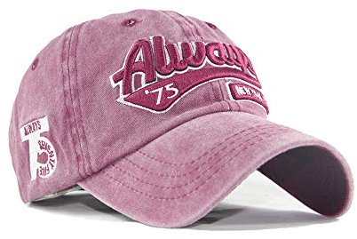 Yutdeng Retro Vintage Basecap New York Unisex Distressed Washed Baumwolle Kappe Outdoor Freizeit Hut Distressed Stickerei Cap Herren Baseballkappe Damen