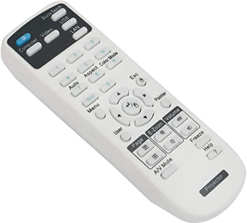Télécommande VINABTY remplacer pour projecteur multimédia Epson EB-X03 EB-X11 EB-X12 EB-X14 EB-X18 EB-X24 EB-X120 EB-X200 EB-S03 EB-S11 EB-U04 EX3220 EX5220 EX5230 EX6220 EX7220 VS230 VS330 VS335W
