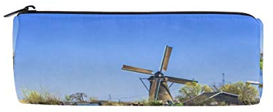 FANTAZIO Federmappe Federtasche Spring Holländische Windmühle mit Lambs Make Up Tasche