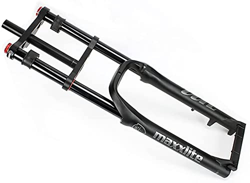 20/26 Zoll Fahrrad Fat Air Gabel Schnee-/Strandfahrradgabel Doppelschulter Luftfederung Magnesium &Amp; Aluminiumlegierung Spread 135Mm Fit 4.0''Fat Tire B,20Inch