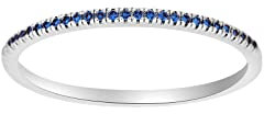 JC Trauringe Damenring Memoire-Ring 585 Weißgold Verlobungsring mit Saphiren Vorsteckring 110 105SA6 (60 (Ø 19,1 mm))