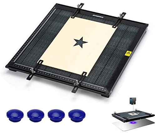 ATOMSTACK Laser Honeycomb Arbeitstisch für Laser Graviermaschine -Laserschutzauflage, Laser Honeycomb Kompatibel mit verschiedenen ausgereiften Laserschneider Graviermaschine CNC 400 * 400 * 22mm