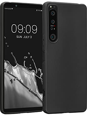 kwmobile Custodia Compatibile con Sony Xperia 1 IV Cover - Back Case per Smartphone in Silicone TPU - Protezione Gommata - nero