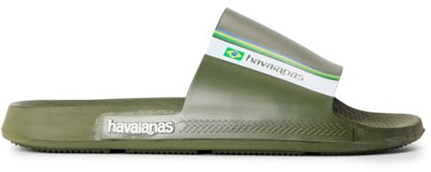 Havaianas Unisex Brasil Slide Sandal, grün, 39/40 6 UK Men/ 7 UK Women