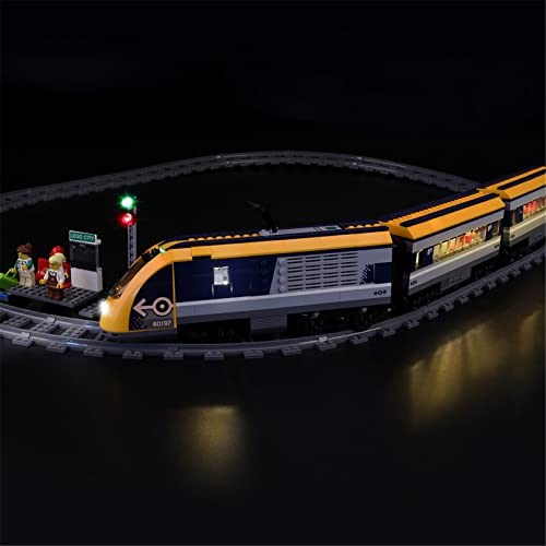 LIGHTAILING Led Licht für Lego- 60197 City-Personenzug – Beleuchtungsset Kompatibel Mit Lego Modell (Lego Bausteinen Modell Nicht enthalten)