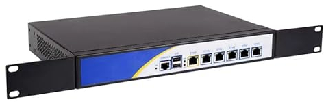 HSIPC Rackmount 1U N5105 Quad Core Firewall Micro Appliance, Mini PC, Nano PC, Router PC with 8G RAM 256G SSD, 6 RJ45 i226-V 2500M Port AES-NI Compatible with pfsense opnsense...