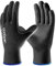 COOLJOB 12 Paar PU Handschuhe Arbeitshandschuhe Herren Größe 10/XL, atmungsaktive Gartenhandschuhe Damen mit optimaler Griffigkeit & feinem Tastgefühl, Schwarz