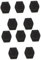 Abaodam 10pcs Webcam Privacy Covers Ultra-thin Protective Caps for Laptops Tablets and Phones Easy to Install Scratch-resistant and Black Security Shutter for Enhanced Privacy