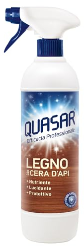 Quasar - Legno con Cera d'Api - Nutriente, Lucidante e Protettivo - 680 ml