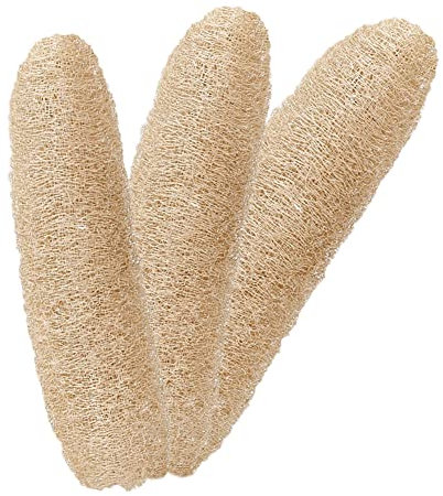 3 Stk Luffaschwamm Küche – Natürliche Reinigungsprodukte Für Zuhause | Spülschwämme, Dusch-Luffa-Schwämme, Großer Ganzer Bio-Luffa-Peelingschwamm | Für Gesicht, Rücken Und Körper, Umweltfreundlich
