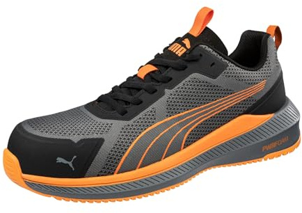 PUMA Safety Slide Low S1PS ESD FO HRO SR Chaussures de sécurité unisexes antidérapantes sans métal végétalien avec embout en fibre de verre