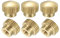 QUARKZMAN Gerändelte Daumenmuttern, 6 Stück M3 x D10mm x H8mm Messing Griffmuttern Rändelmuttern mit Hohem Kopf Befestigungselemente für 3D-Drucker-Teile Druckbett