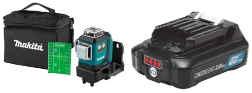 Makita SK700GD Akku-Multi Linienlaser 12V max. & Akku-BL1041B Li 12,0V 4,0Ah 197406-2 (Ersatzakkus Ersatzakku Akku) Spannung: 12 V/Akkukapazität: 4,0 Ah/Akkutyp: Li-ion/Kapazität: 43,2 Wh