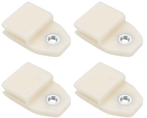 OTOTEC 4 Stück Auto Fenster Tür Glas Kanal Kunststoff Clips Glasregler Halter Schärpe Retainer Clip Kompatibel mit Honda 1988-2015 Alle Modelle Weiß