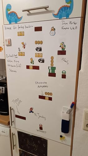 KaRoFoilFIX Whiteboard-Folie | Preis-Leistung Top | Schreibfolie Selbstklebefolie | beschreibbar, abwischbar, magnetisch | Magnettafel | WhiteBoard Rahmenlos - für Hoch und Querformat (100 cm x 40 cm)