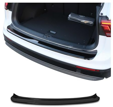 OMAC Ladekantenschutz Stoßstangenschutz für VW Tiguan II/Allspace 2016-2023 – Acryl glänzend schwarz
