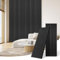 DOLLAR BOSS Lot de 2 panneaux acoustiques 3D en bois pour mur, 120 x 40 cm, panneaux muraux décoratifs 3D, décoration murale moderne pour bureau, chambre à coucher, cuisine, noir
