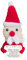 jileijar Positive Häkelpuppe mit positiver Karte, Weihnachtsmann, Schneemann, Hirsch, Weihnachtsbaum, gehäkelte Strickpuppe, emotionale Unterstützung, Geschenke, Weihnachtsfeiertagsdekoration,