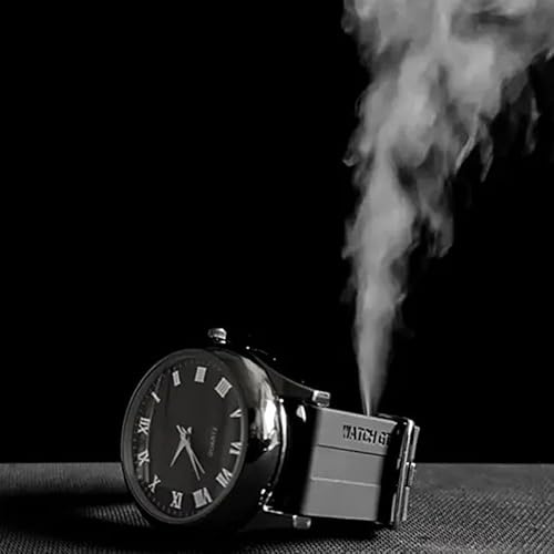 Smoke Watch Pro Zaubertricks, zwei Fernbedienungsschalter, echte Uhrmachung, Rauchproduktion, magische Bühne, Nahaufnahme, Illusionen, Gimmicks, Requisiten (schwarz)