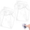 Acmerota Clear Doorbell Rain Cover Weatherproof Doorbell Cover Compatible for Wireless Doorbell Ring Camera Doorbell/Door Keypad/Access Control/MINI Attendance Machine