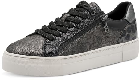 Tamaris Damen 1-23313-41 Sneaker, Pewter Comb, 42 EU