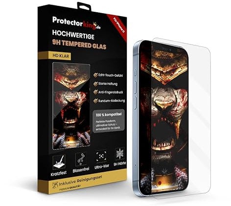 Protectorking 6x 9H Panzerglas für iPhone 11 Pro HD KLAR echtes Tempered Glass Panzerfolie Displayschutz Schutzglas Hartglas Schutzfolie Screen-Protector